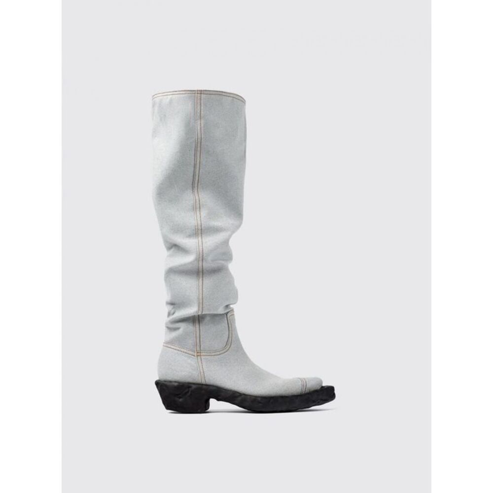 Camperlab Blue Denim And Rubber Ankle Women's Boots